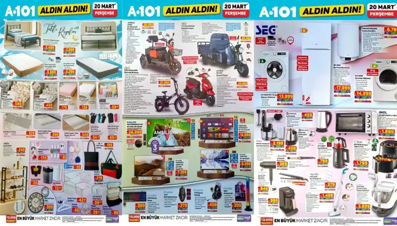 A101 Aktüel Kataloğu ile 20 Mart’ta Neler Geliyor? Kaçırmayın!