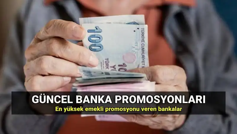 2025'te Emekli Promosyon Tutarları: Banka banka En Yüksek ve En Düşük Tutarlar