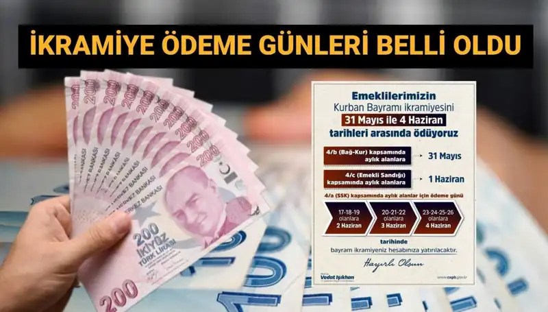 Bayram İkramiyeleri Hesaplarda! SSK, Bağ-Kur ve Emekli Sandığı Ne Zaman Yatacak?