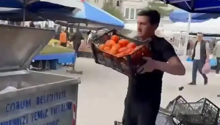Domatesleri Çöpe Atan Pazarcıya Şok Edici Rekor Cezası Verildi